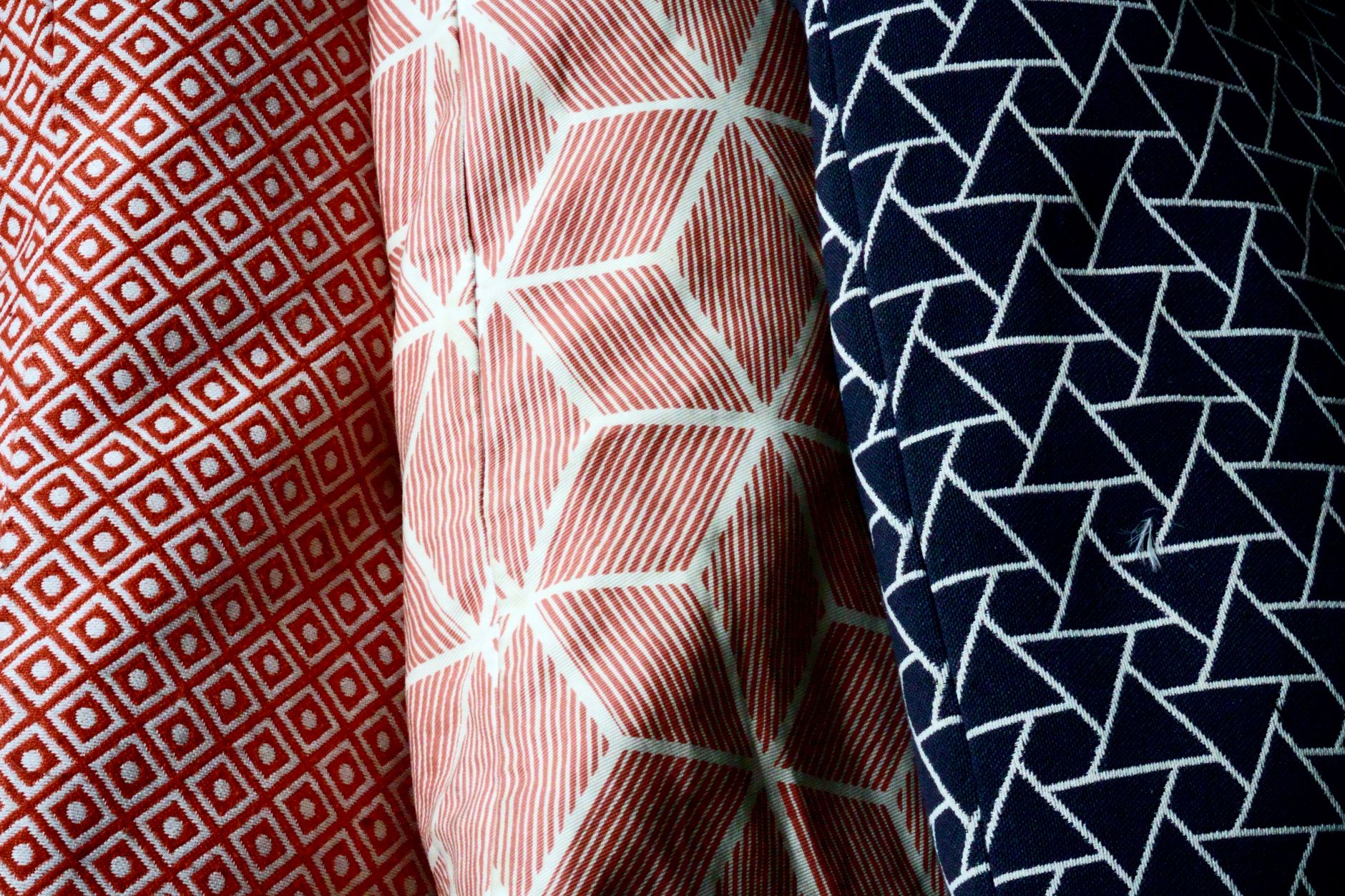 Close-up of colourful pillows
