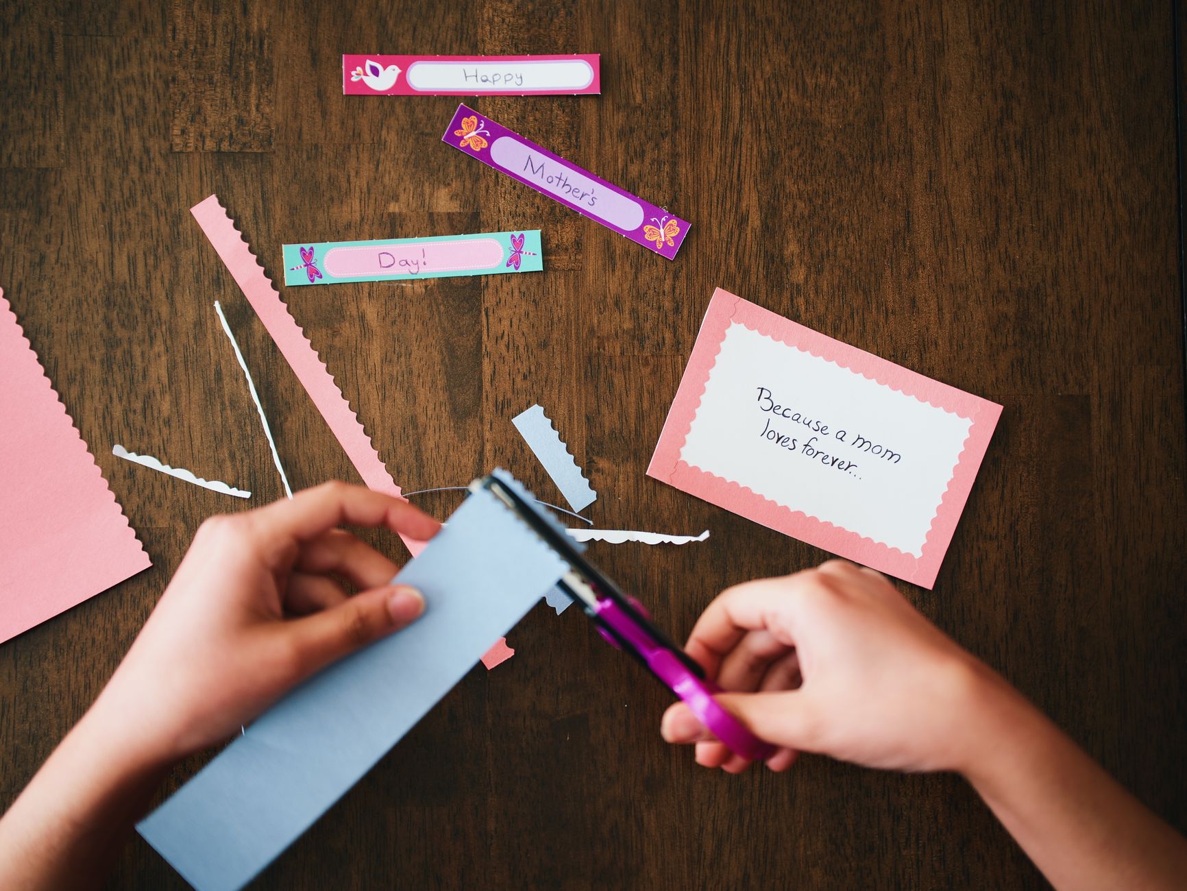 Handcrafting personalized cards at home