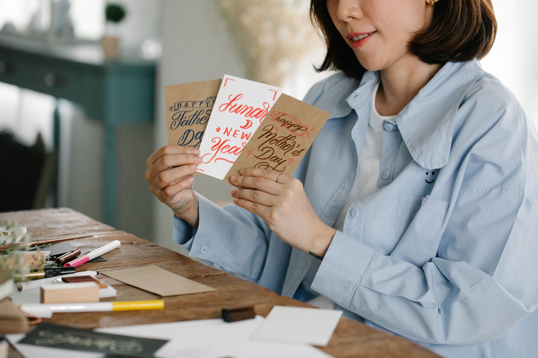 Collection of handmade greeting cards